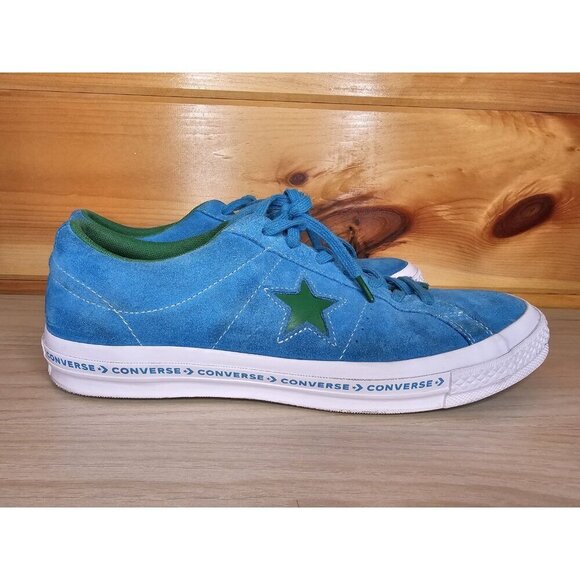 Converse One Star Low Top Pinstripe Unisex Size Men’s 10 Women’s 12 Green Teal - Picture 5 of 16